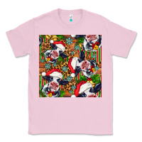 Bubblegum Pink christmas leopard cow Classic Tee - FaDigitalArtStudio