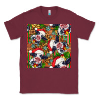 Burgundy christmas leopard cow Classic Tee - FaDigitalArtStudio