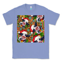 Colony Blue christmas leopard cow Classic Tee - FaDigitalArtStudio