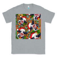 Heather Grey christmas leopard cow Classic Tee - FaDigitalArtStudio