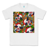White christmas leopard cow Classic Tee - FaDigitalArtStudio