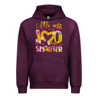 Mauve Wine little miss 100 days smarter Urban Hoodie - Artiststas