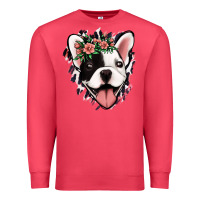 Cardinal french bulldog floral Premium Sweatshirt - Jasminsmagicworld