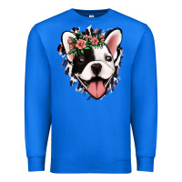 True Royal french bulldog floral Premium Sweatshirt - Jasminsmagicworld