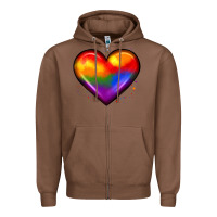 Chestnut pride heart Zipper Hoodie - JahusDesignShop