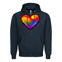 Navy pride heart Zipper Hoodie - JahusDesignShop