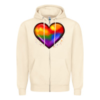 Sandshell pride heart Zipper Hoodie - JahusDesignShop