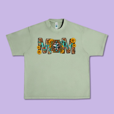 Mom With Aztec Mothers Day Urban Heavy Tee Designed By Texasbilliewilder