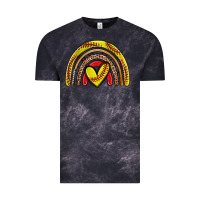 Cloud Black softball rainbow Vintage Tee - Zillion Design Studio