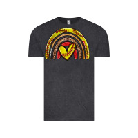 Vintage Black softball rainbow Vintage Tee - Zillion Design Studio