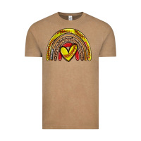 Vintage Coffee softball rainbow Vintage Tee - Zillion Design Studio