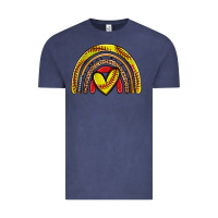 Vintage Denim softball rainbow Vintage Tee - Zillion Design Studio