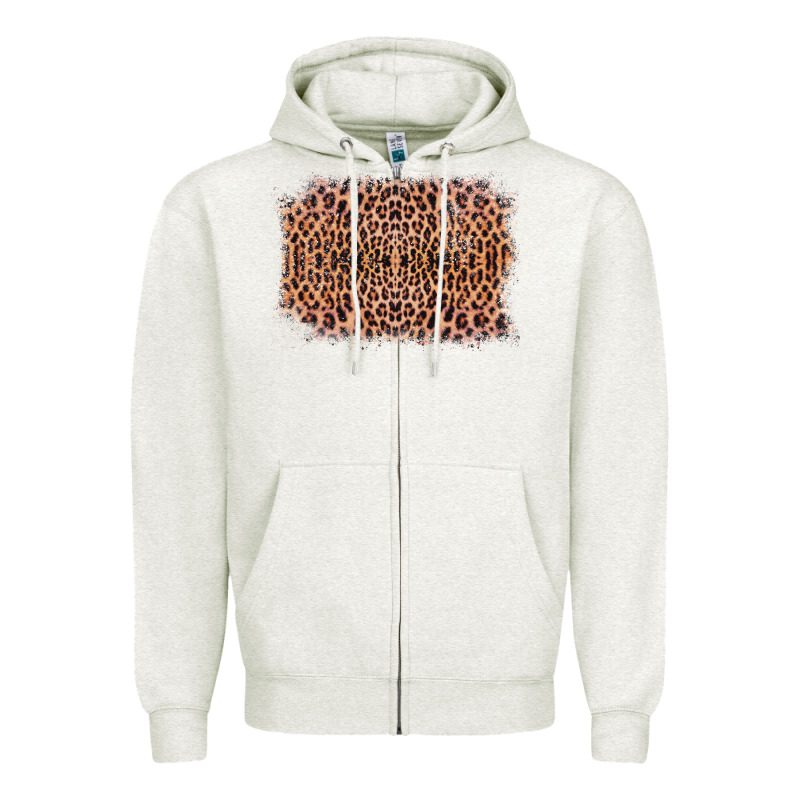 Old Western Leopard Frame Zipper Hoodie by Bettercallsaul | Teevron