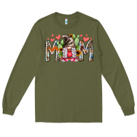 Army Green mom gnomes Long Sleeve Tee - RacoonDesign