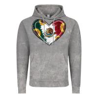 Cloud Rock Sunflower Mexican Flag Heart Vintage Hoodie - RanaPortraitStore