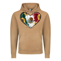 Vintage Camel Sunflower Mexican Flag Heart Vintage Hoodie - RanaPortraitStore