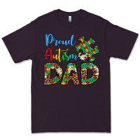 Plum proud autism dad Premium Tee - Artiststas