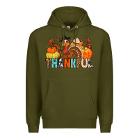 Army Green thankful Premium Hoodie - MaliasSmallBusiness