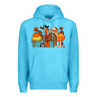 Ocean Blue thankful Premium Hoodie - MaliasSmallBusiness