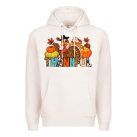 Pale Pink thankful Premium Hoodie - MaliasSmallBusiness