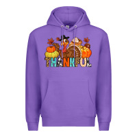 Purple thankful Premium Hoodie - MaliasSmallBusiness