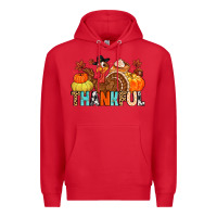 Red thankful Premium Hoodie - MaliasSmallBusiness