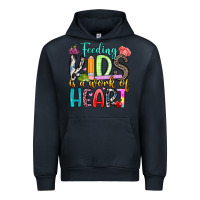 Navy feeding kids is a work of heart Urban Hoodie - Artiststas