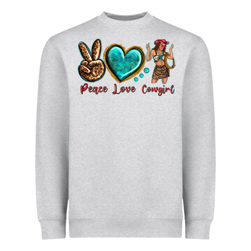 Peace Love Cowgirl Heavyweight Sweatshirt by texasbilliewilder | Teevron