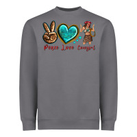 Storm peace love cowgirl Heavyweight Sweatshirt - texasbilliewilder