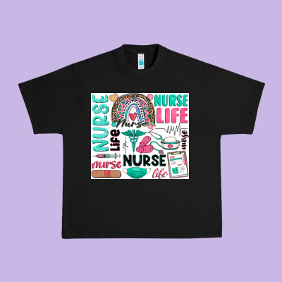 Nurse Life Urban Heavy Tee Designed By Zillion Design Studio