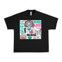 Black nurse life Urban Heavy Tee - Zillion Design Studio