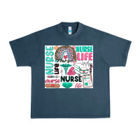 Midnight Navy nurse life Urban Heavy Tee - Zillion Design Studio