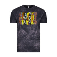 Cloud Black softball brushstroke Vintage Tee - Zillion Design Studio