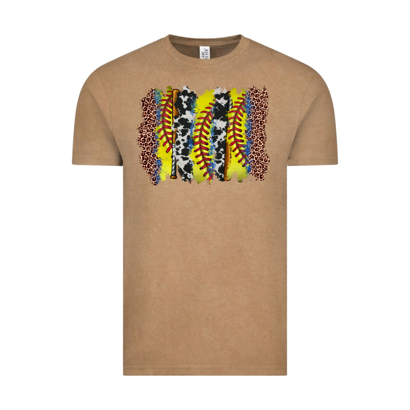 Softball Brushstroke Vintage Tee by Zillion Design Studio | Teevron