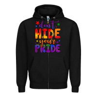 Black don't hide your pride Zipper Hoodie - JahusDesignShop