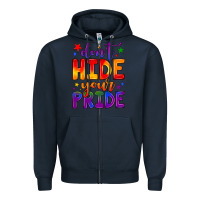 Navy don't hide your pride Zipper Hoodie - JahusDesignShop