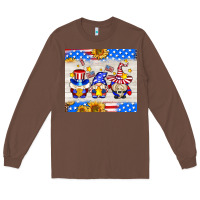 Chestnut American gnomes Long Sleeve Tee - AdoDesignShop