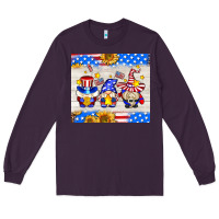 Plum American gnomes Long Sleeve Tee - AdoDesignShop