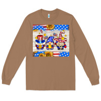 Toasted Coconut American gnomes Long Sleeve Tee - AdoDesignShop