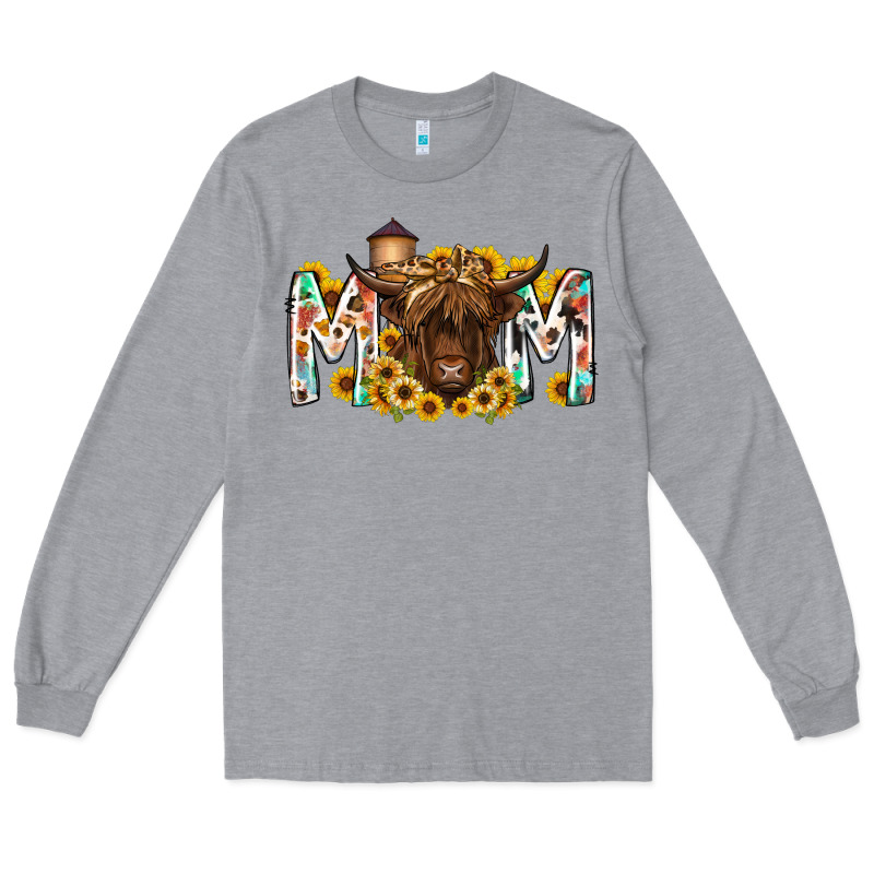 Mom Highland Cow Long Sleeve Tee by RacoonDesign | Teevron