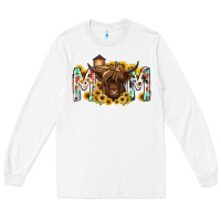 White mom highland cow Long Sleeve Tee - RacoonDesign