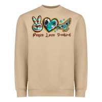 Mushroom peace love freebird Heavyweight Sweatshirt - texasbilliewilder