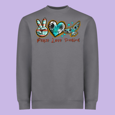 Heavyweight Sweatshirt peace love freebird