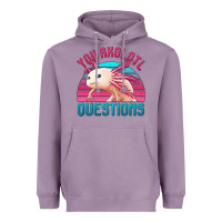 Lavender you axolotl questions 80's retro sunset Heavyweight Hoodie - Jasminsmagicworld