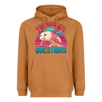 You Axolotl Questions 80's Retro Sunset Heavyweight Hoodie | Teevron