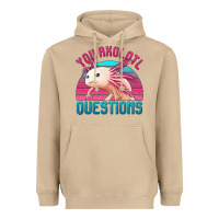 Mushroom you axolotl questions 80's retro sunset Heavyweight Hoodie - Jasminsmagicworld