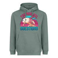Sage you axolotl questions 80's retro sunset Heavyweight Hoodie - Jasminsmagicworld