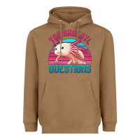 Toasted Coconut you axolotl questions 80's retro sunset Heavyweight Hoodie - Jasminsmagicworld