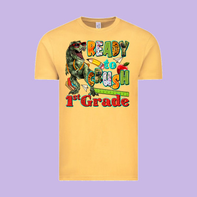 Ready To Crush First Grade Vintage Tee Designed By Texasbilliewilder