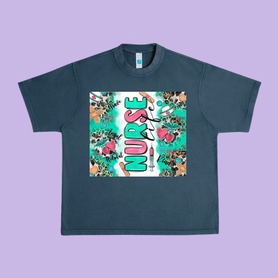 Nurse Life Urban Heavy Tee Designed By Zillion Design Studio